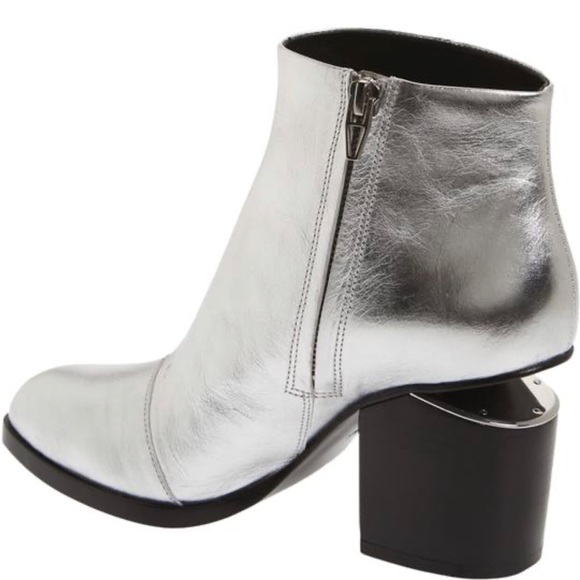 Alexander Wang Shoes - ALEXANDER WANG: Gabi SILVER Floating Heel Bootie